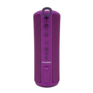 Sylvania 8" Premium Rugged 360 Sound Water Resistant Bluetooth Speaker,Purple